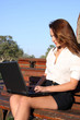 Businesswoman with laptop