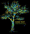 colorful tree and text