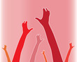 hands silhouettes