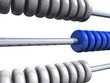 3D Rechenschieber - Silber Blau - freigestellt 02