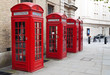 Typical red London phone booth Typical red London phone booth