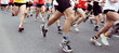 Marathon runners on the run in city Marathon runners on the run in city