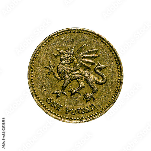 Photo: one pound coin one pound coin