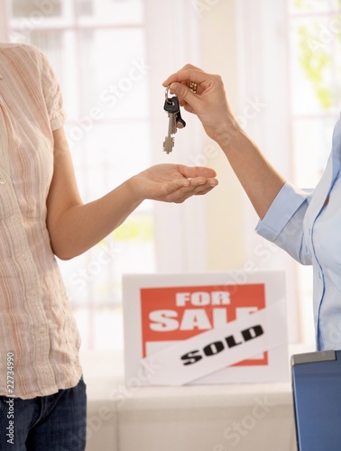 Photo: Getting keys to new house Getting keys to new house