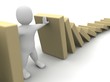 Stopping collaps. 3d rendered illustration. Stopping collaps. 3d rendered illustration.