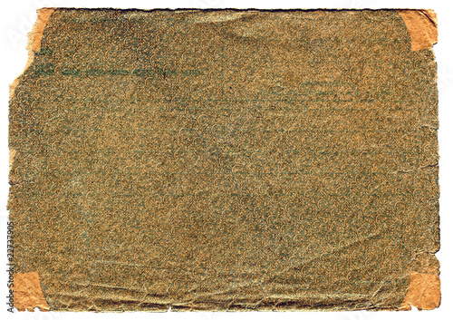 Photo: old textured paper page isolated on the white old textured paper page isolated on the white