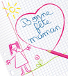 Bonne fête maman dessin enfant