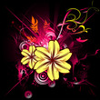 Floral vector composition