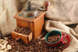 retro coffee grinder with cup retro coffee grinder with cup