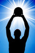 Abstract Basketball Silhouette Abstract Basketball Silhouette