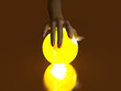 Hand and Luminous globe