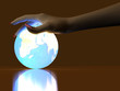 Hand and Luminous globe