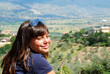 Girl looking the country-side