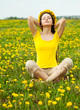Woman in dandelion Woman in dandelion