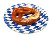 Bretzel auf Bayern -Teller
