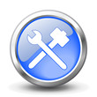 Stylish button, vector illustration.