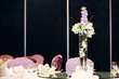 Wedding Flowers on the dinner table ..