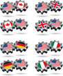 America Works With Canada, Britain, Germany, and Italy