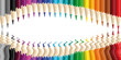 crayons arc en ciel
