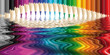 crayons de couleur en bois