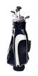 Black and White Golf Clubs Bag