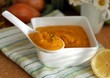 a spoonful of vegetable puree