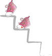 Vector: Climb in rose Climb in rose