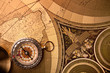 Compass on globe