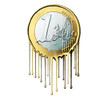 Illustration schmelzender Euro