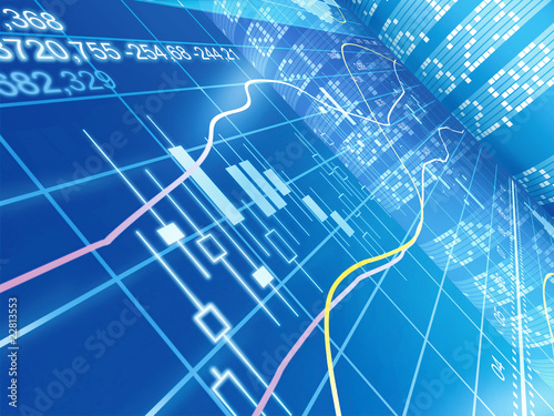 Illustration: blue chart blue chart