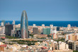 Overlooking the city of Barcelona in front of the Agbar Tower Overlooking the city of Barcelona in front of the Agbar Tower
