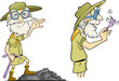 Old Archaeologist at work Old Archaeologist at work
