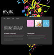 Website template with notes. Website template with notes.