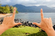 Hands Framing Beautiful Hanalei Bay Hands Framing Beautiful Hanalei Bay