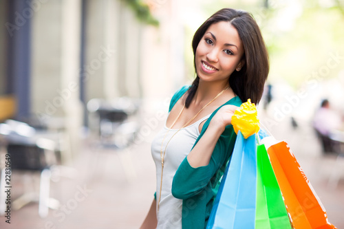 Photo: Black woman shopping Black woman shopping