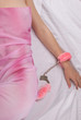 Elegantly tied in the hand cuffs