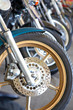 motorbikes on a parking