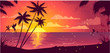 Sunset on the beach