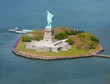 Statue of Liberty New York from the sky