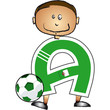 Alphabet Football lettre A Alphabet Football lettre A
