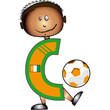 Alphabet Football lettre C Alphabet Football lettre C