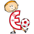 Alphabet Football lettre E Alphabet Football lettre E