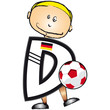 Alphabet Football lettre D Alphabet Football lettre D