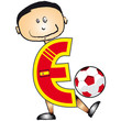 Alphabet Football lettre E Alphabet Football lettre E