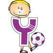 Alphabet Football lettre Y Alphabet Football lettre Y