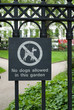 No dogs allowed