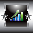 bar graph silver star frame