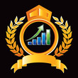 bar graph orange royal display