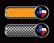 texas lonestar state orange and black checkered tabs