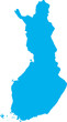 There is a map of Finland country